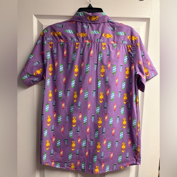 NWT Sovereign Code Kids Legacy Surfboard Short Sleeve Button Up Shirt Size XL - Picture 4 of 4